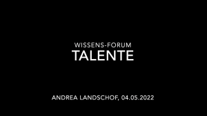 Wissens-Forum "Talente entdecken"